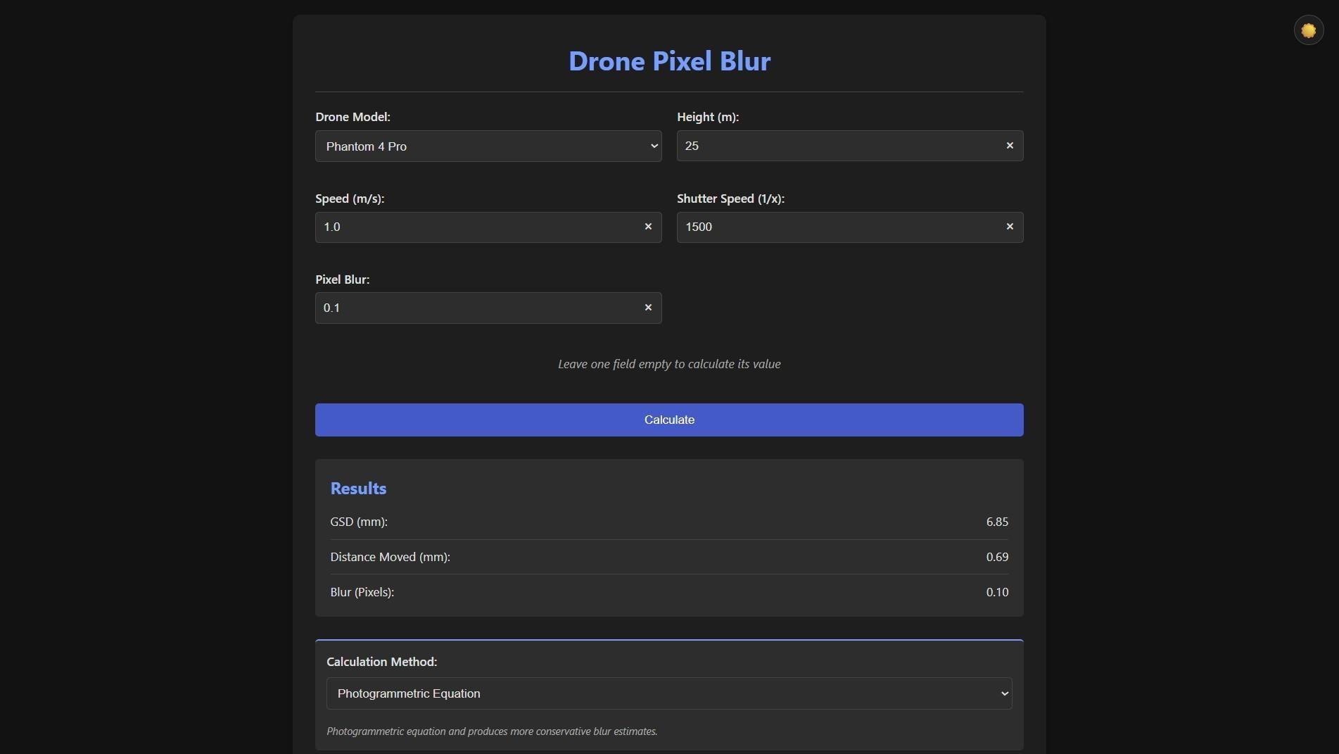 Drone Photogrammetry Flight Optimization Tool